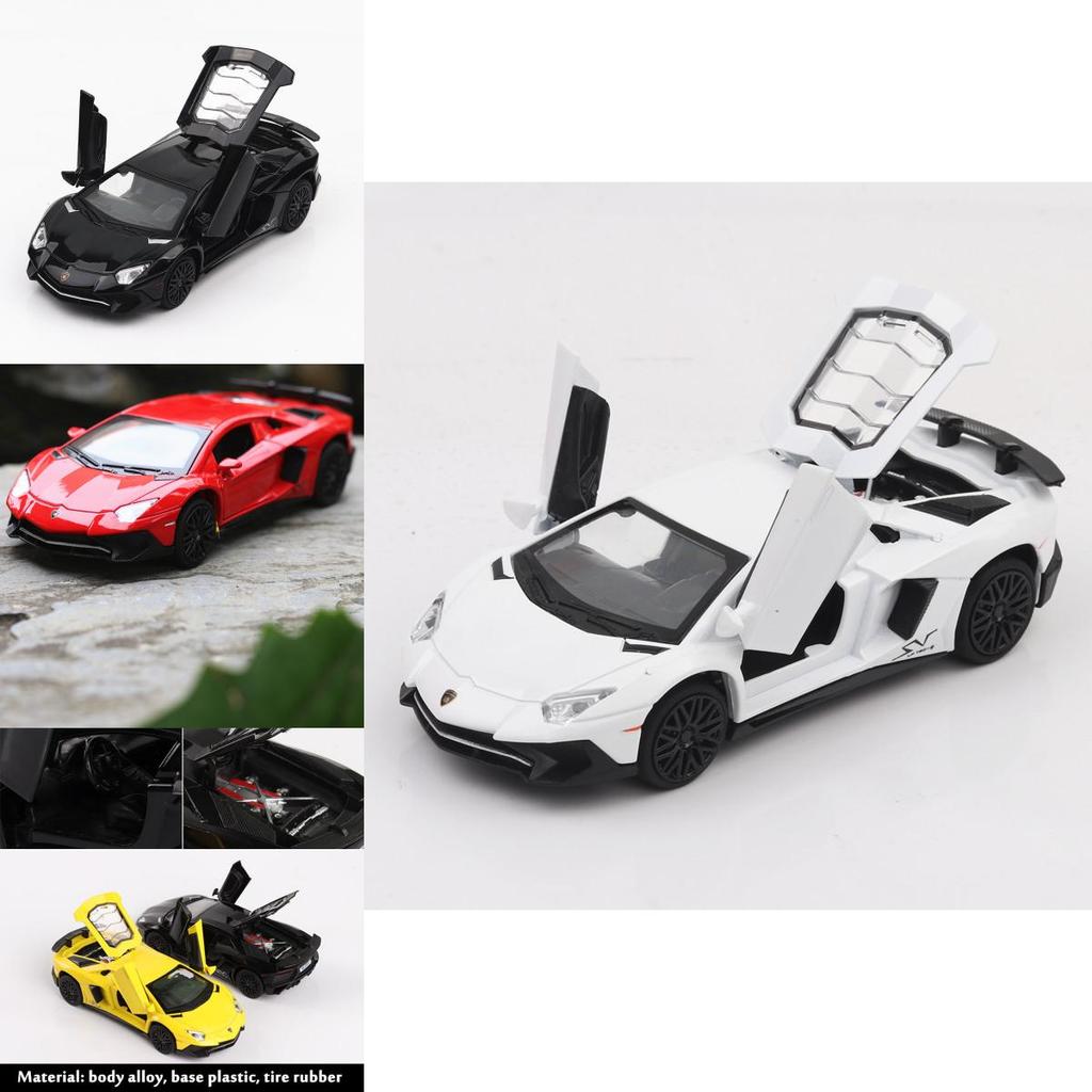 Exquisite 1/32 Diecast Lamborghini Aventador Lp740 Car Model With Sound And Light