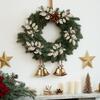 16 Pcs Christmas Tree Picks Set, 14' Glitter Gold Leaves Stems, Xmas Decorations, DIY Party Wreath Indoor Ornaments (Champagne G