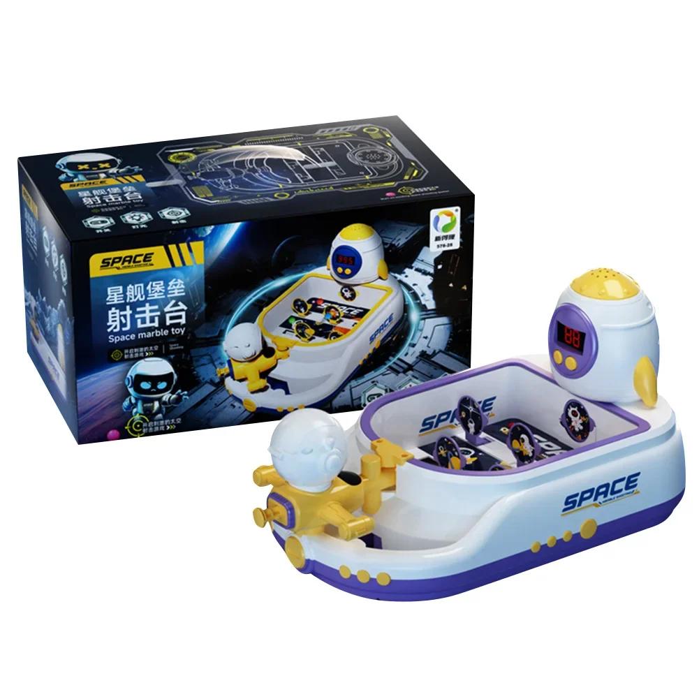 

Kids Toy Early Learning Set Focus Training Pinball Machine Exercise Launching Toy Tabletop Pinball Game Parent Child Interaction фиолетовый