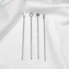 20Pcs Silver Color Martini Picks Stainless Steel Fruit Sticks Food Grade Cocktail Skewers  Buffet