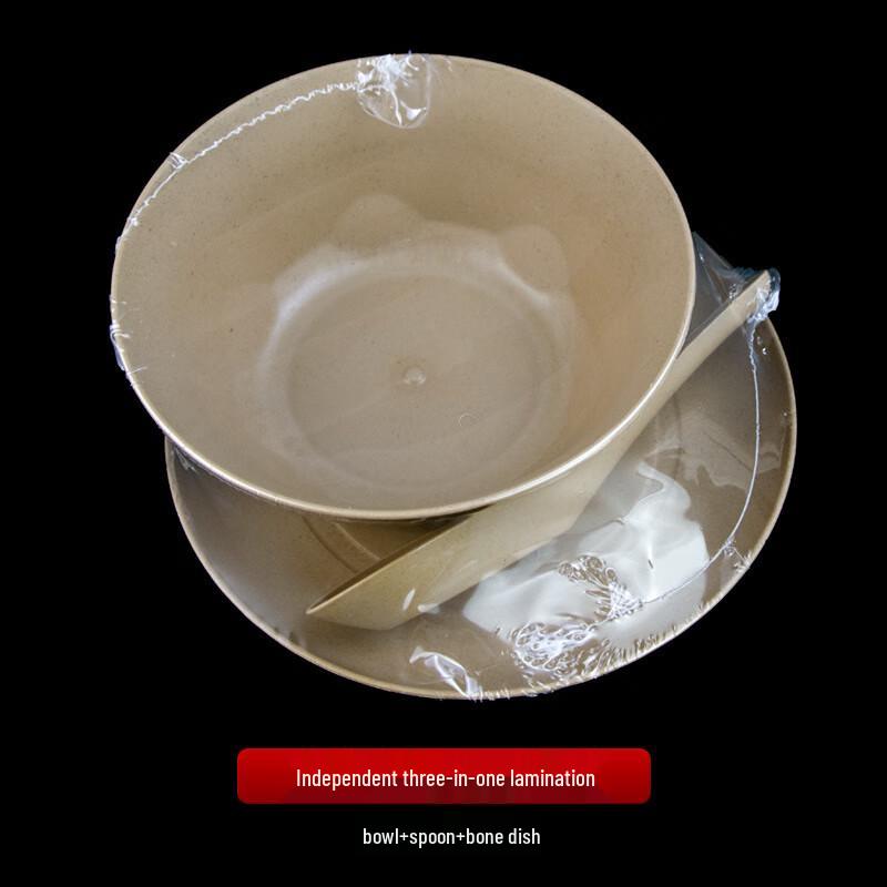 Yangge Disposable Rice Husk Tableware Set