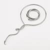 Twist Snake Charm Neck Chain Necklace Alloy Crafted Neckchain Jewellery For Contemporary Fashion Lovers