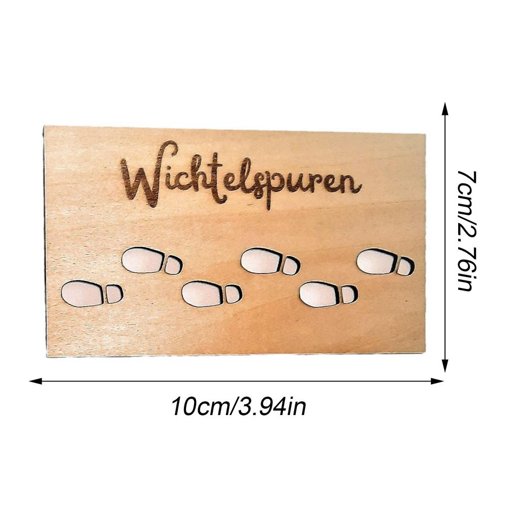 Gnome Stencil Footprints Christmas Decorations Wooden Footprint Stencils For Floors Christmas Floor Template Window Decorations