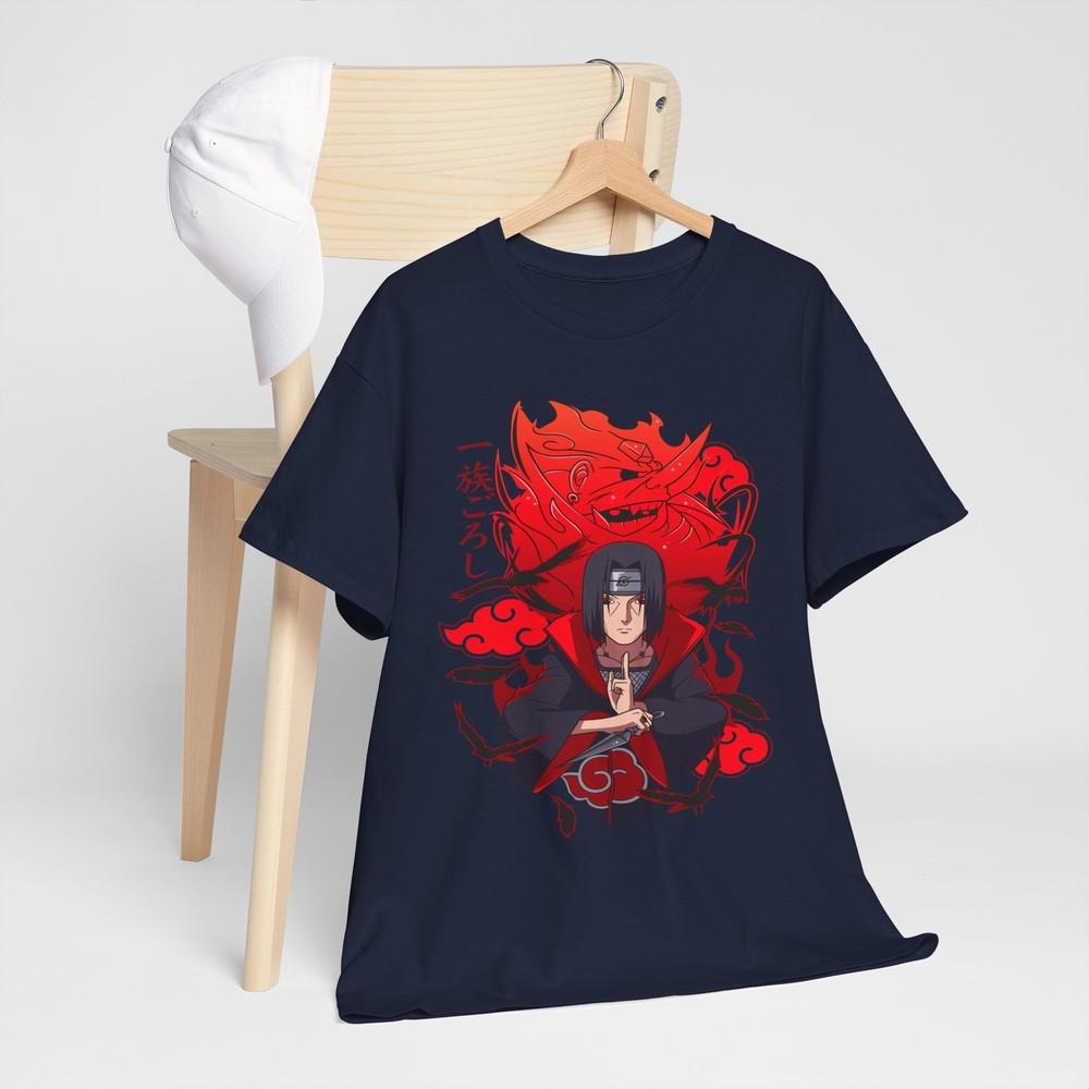 Pain Akatsuki TShirt Naruto Itachi Uchiha Horror Unisexga Anime Black Gift shirt M