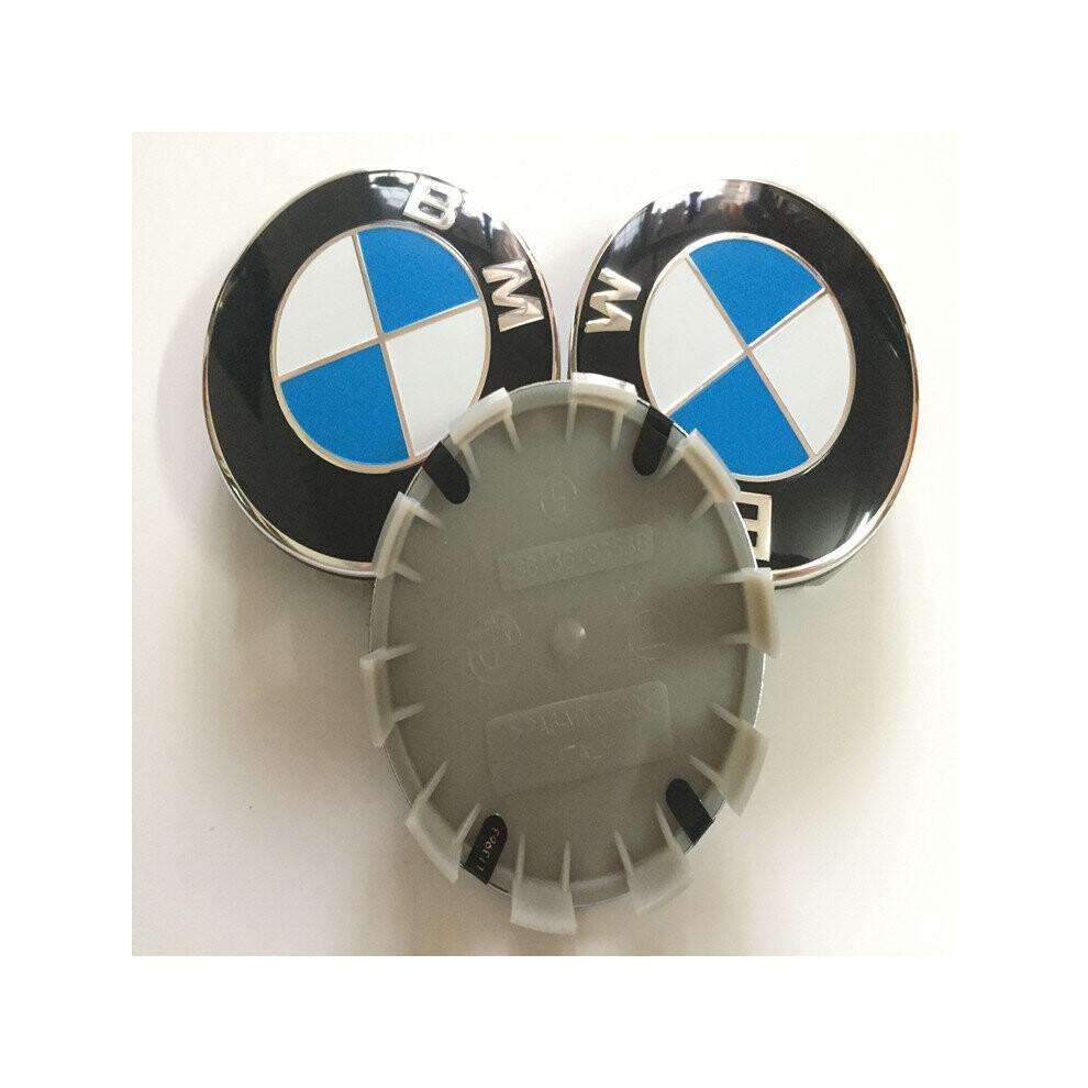 4X-68mm BMW Wheel Centre Caps Emblem Fits Most 1 3 5 7 Series X1 X3 X4 X5 X6