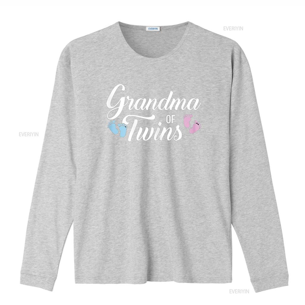 Grandma of twins T Shirt vintage Washed Comfortable Slightly designer clothes homme streetwear graphic Stretched Breathable