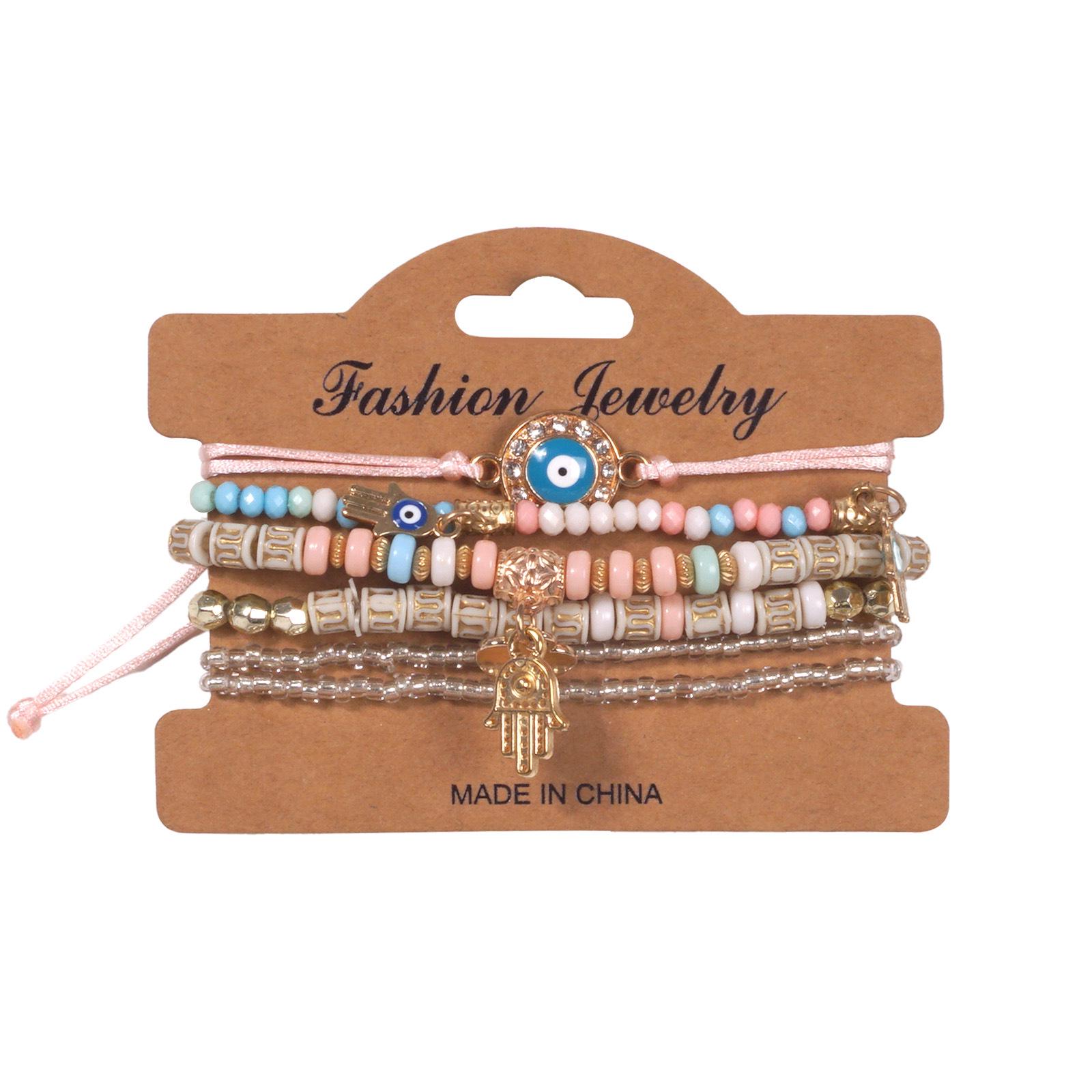 

Bohemian Multi-layer Beaded Bracelet with Tassel - Trendy Cross-border Jewelry