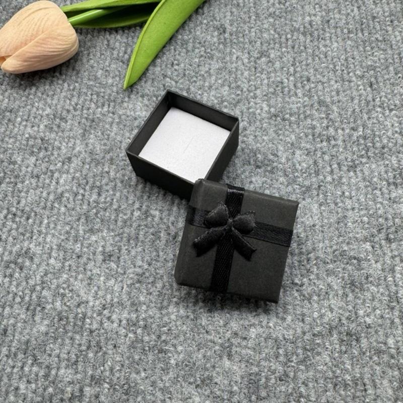 Pack of 30 Jewelry Gift Storage Boxes Small Cardboard Box with Lid and Bowknot for Rings Pendants Necklaces Earrings