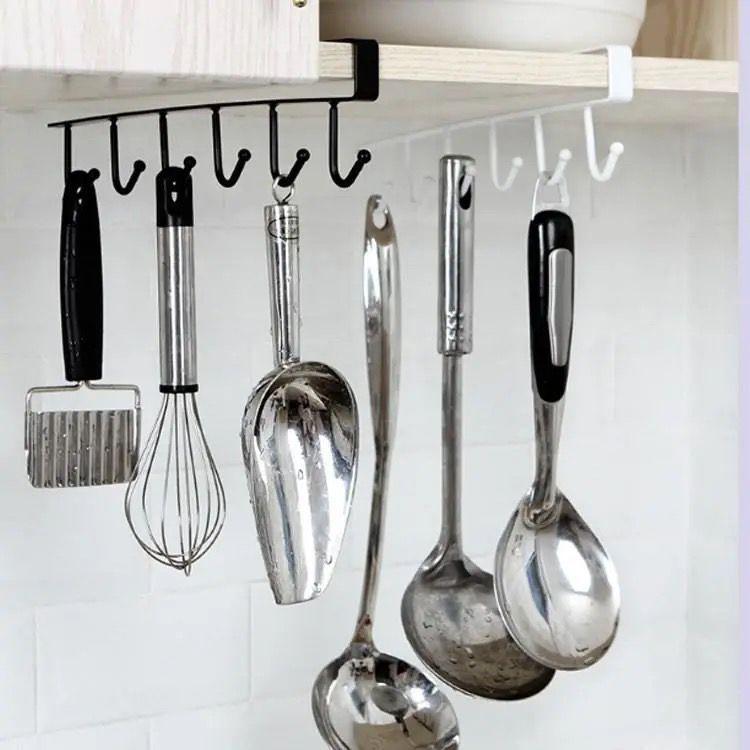 Punch-Free Kitchen Utensil and Cup Hanging Rack