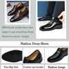 Embossed Pattern Creative Formal Single Shoes, Plus Size Business Men's Shoes, Lace Up Men's Casual Shoes