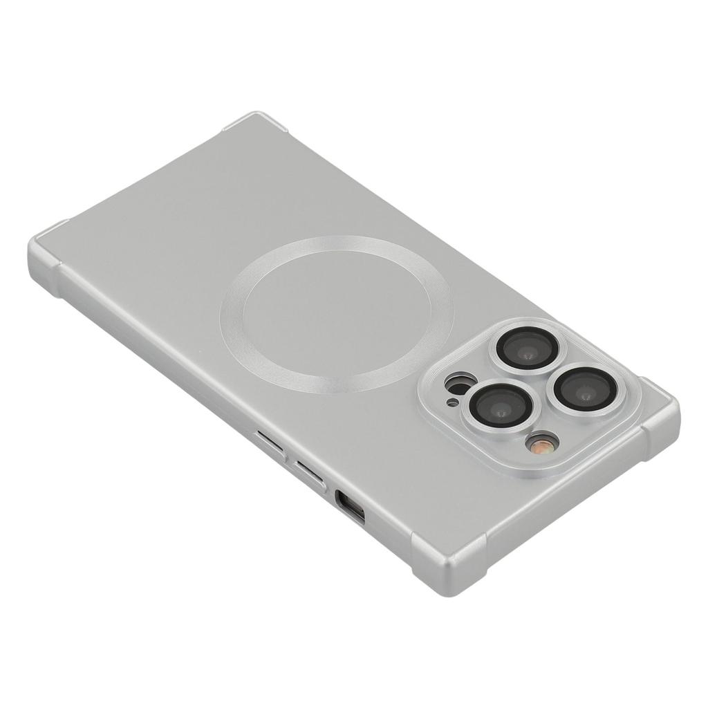 For iPhone 14 Pro Max Case Compatible with MagSafe Straight Edge TPU Phone Cover with Camera Lens Protector