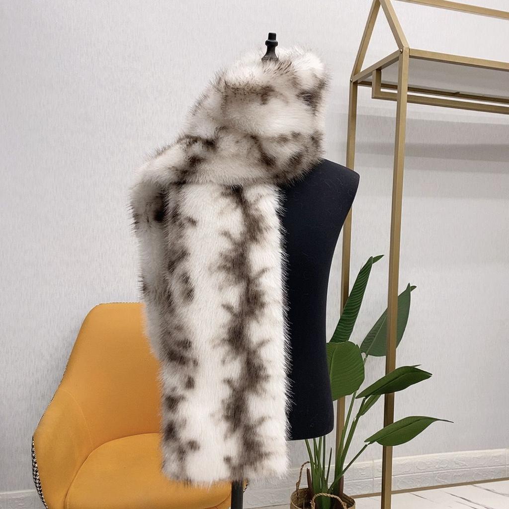 Thickened Original Design Retrostuffed Lazy Winterheattech Scarf Fashionableeasiest for Match Scarf Women's Scarves