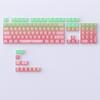 115 Key Full Set Clear PC Keycaps With Coating Dye-sublimation Keycap Enhances Durability And Light Diffusions