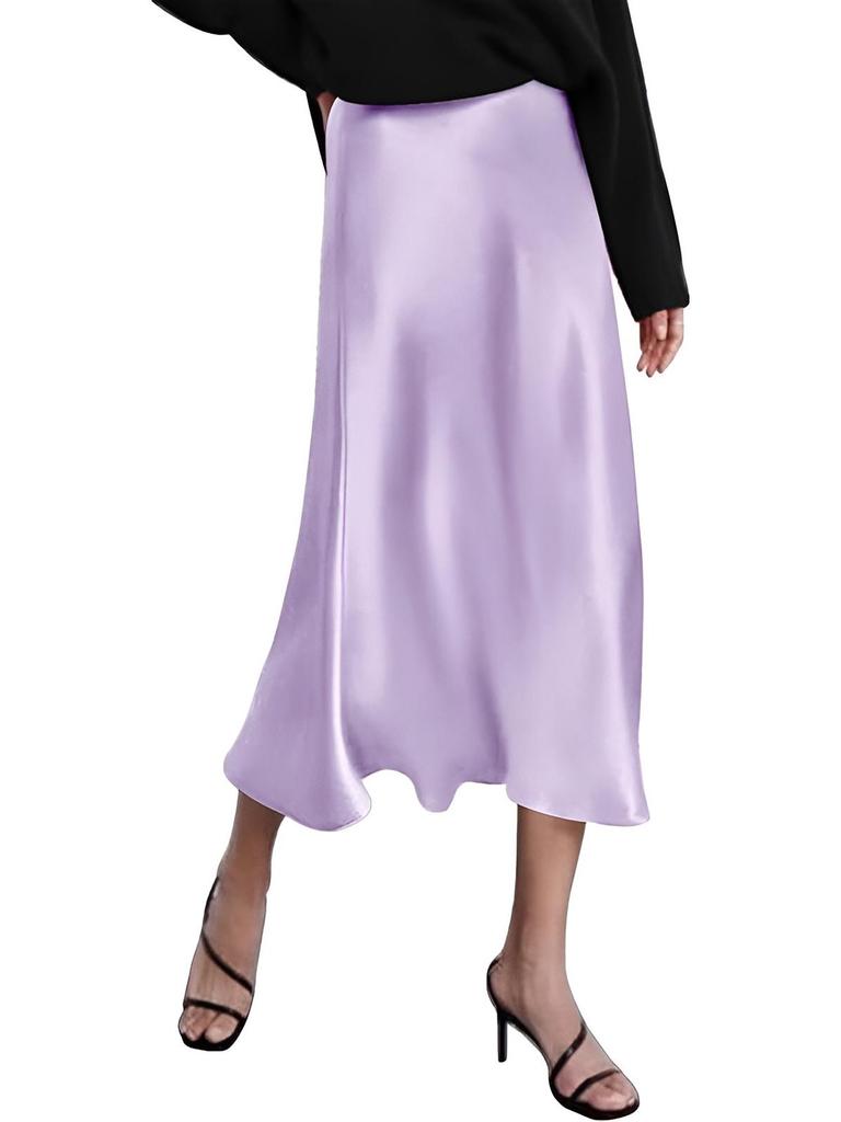 2023 Autumn Women's High Elastic Satin Short Skirt with Modern Design