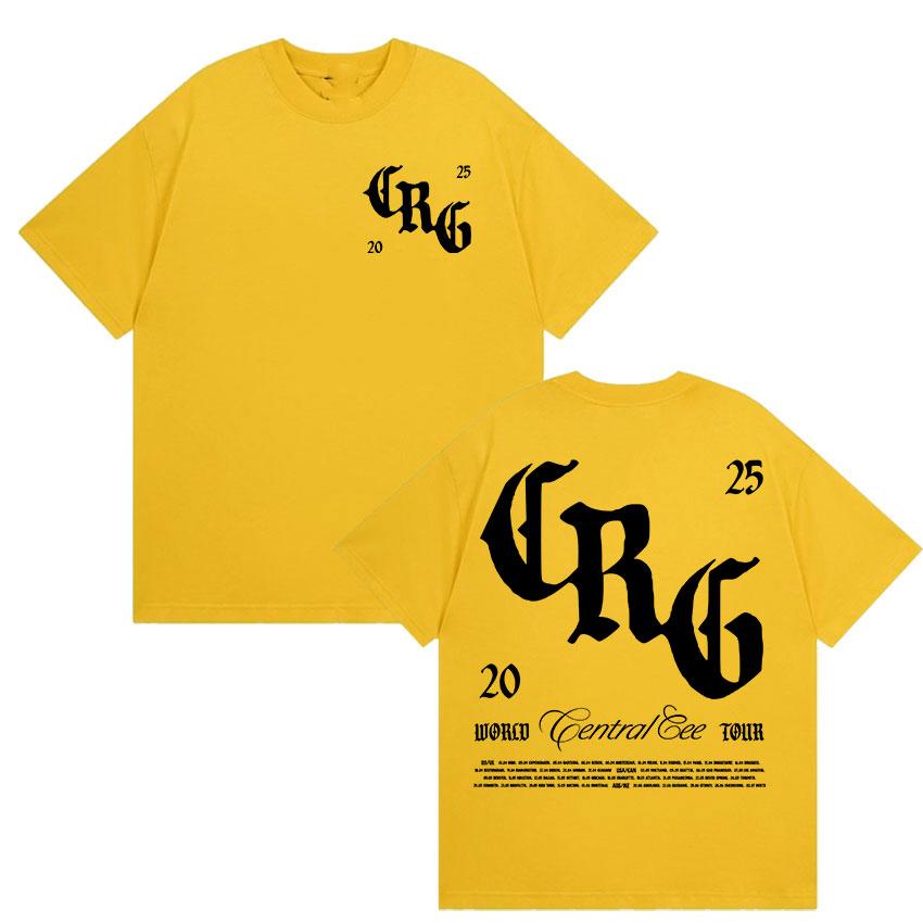 Rapper Central Cee CAN'T RUSH GREATNESS Tour Album 2025 Merch T Shirts Men Women High Quality Fashion Oversized Cotton T Shirt