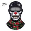Gesichtsdruckmaske Weihnachten Skimaske, Winter Realistische Sturmhaube für Herren Thermische Abdeckung Damen, Winddicht Ganzkörper Radfahren Reiten Snowboarden Kopf