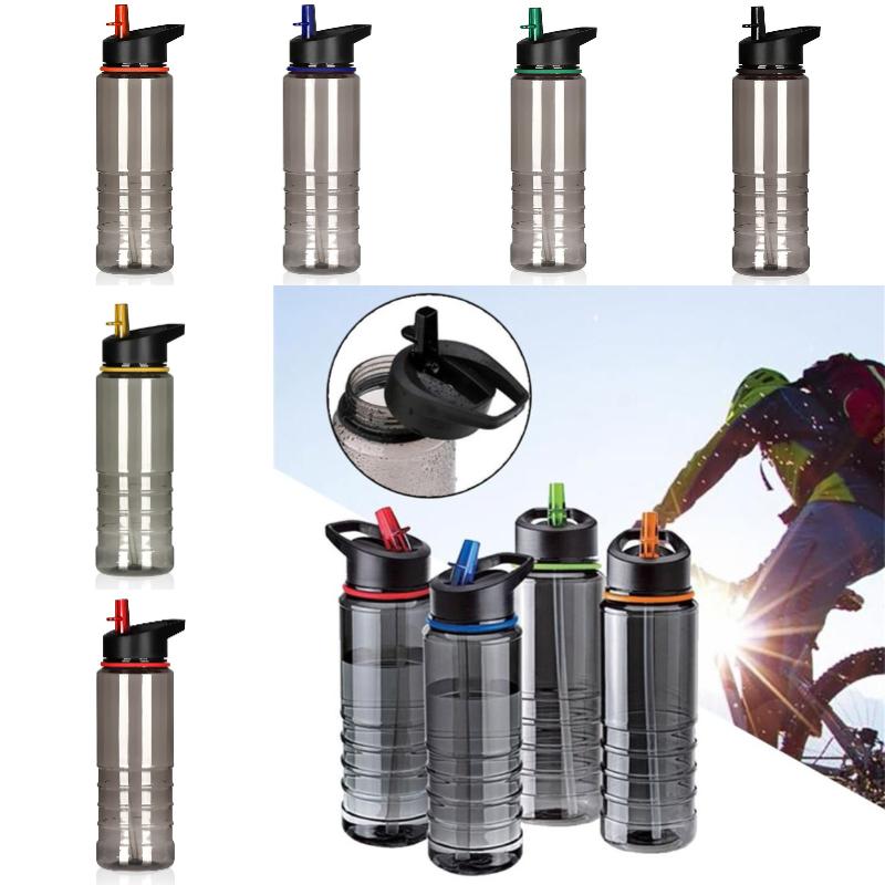 Sports Straw 800ml Water Bottle Leakproof Bpa Free Large Outdoor Fitness Bicycle