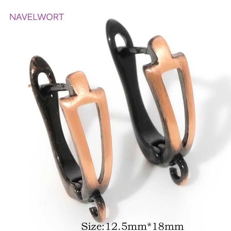 Fasteners For Earring Antique Bronze Shvenzy Earwires Brass Earring Hooks Earring Fixtures For DIY Earrings Making Accessories