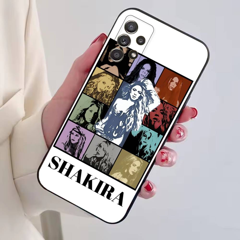 Singer S-Shakira Fashion Phone Case For Samsung S25,S24,S21,S22,S23,S30,Ultra,S20,Plus,Fe,Soft Silicone Black Cover