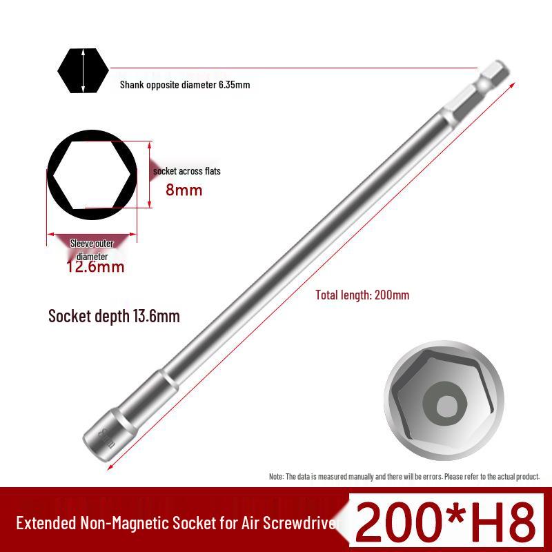 Magnetic Impact Wrench Socket Hex Bit for Electric Drill & Pneumatic Screwdriver