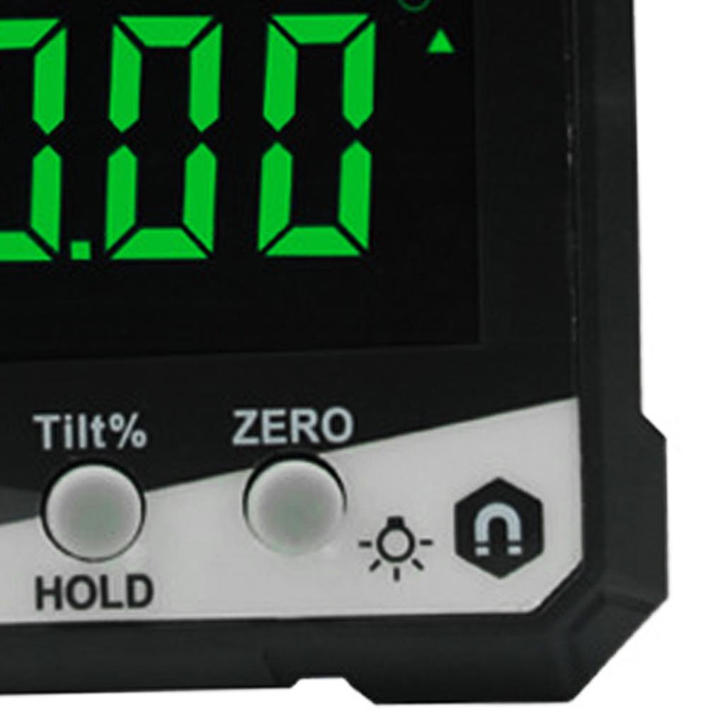 Digital Inclinometer 4x90 Degrees  Measurement IP54 LCD Screen Magnetic Digital Display Angle Meter Gauge Yellow DLW30D