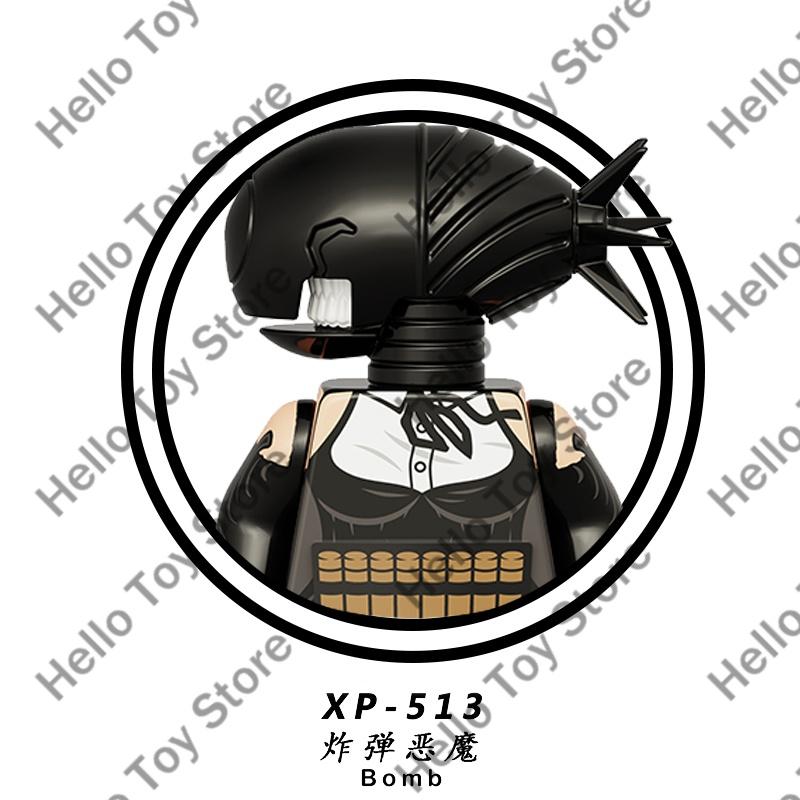 Klassischer Anime Chainsaw Man Blöcke Mini-Actionfiguren Denji Pochita Bausteine Puppen Kettensägen-Dämon Modell Kinderspielzeug Geschenke