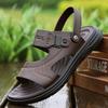 Men's sandals summer slippers comfortable shoes soft soles outside the elderly cool slippers tide 2025