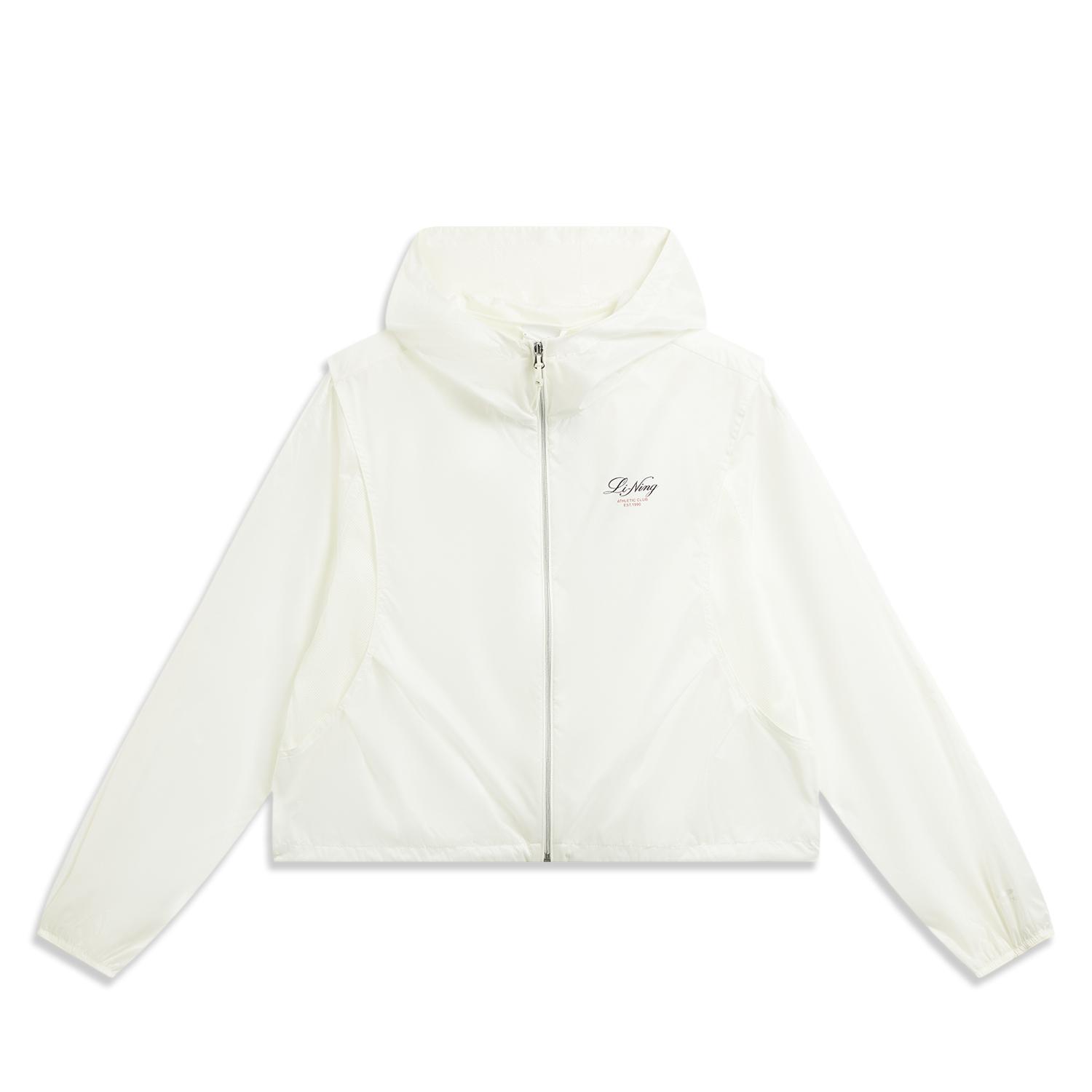 

Li-Ning Solid Color Zipper Hooded Versatile Sports Windbreaker Women outerwear AFDW512-3 XXL