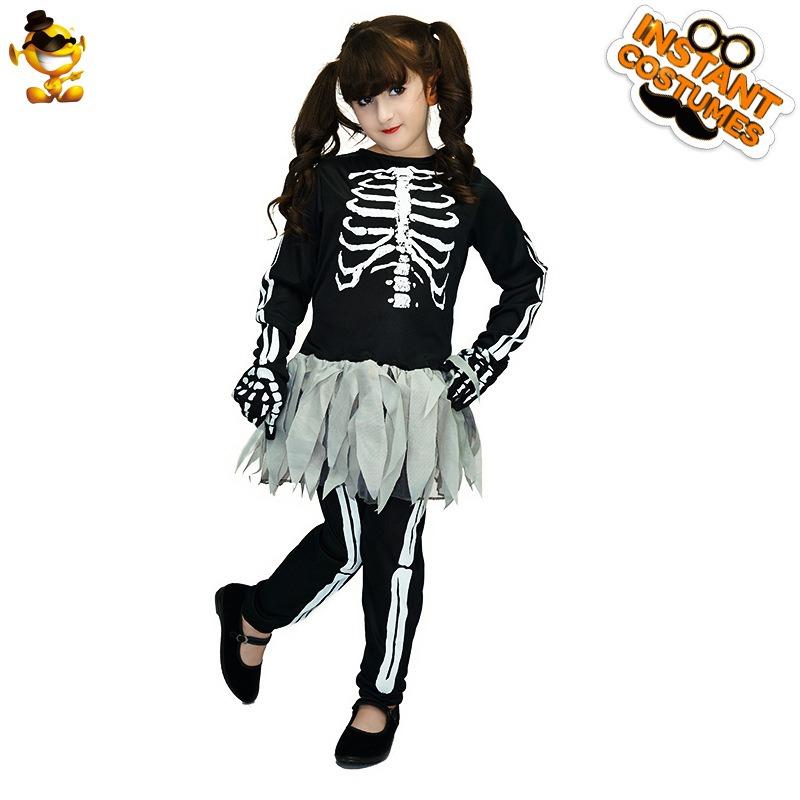 Girls ghost bone costume stage costume masquerade party costume halloween cosplay costume cosplay