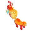 Enamel Elephant Jewelry Box Decorative Jewelry Organizer for Rings Earrings Jadestone Desktop Decor Gift Gold Red