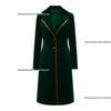 European Mid-length Velvet Trench Coat - 2025 Autumn/Winter Fashion, Elegant Women's Jacket