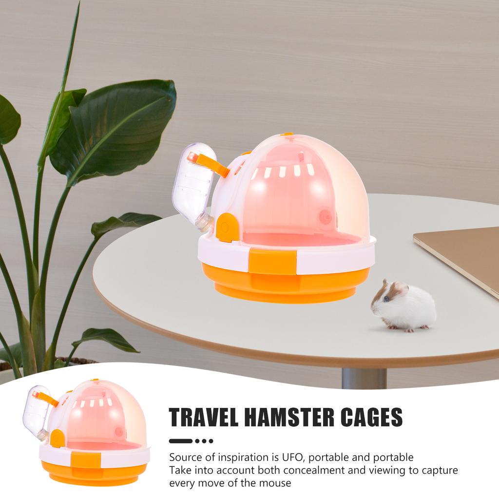 Hamster Cage Travel Carrier Durable Portable Case for Small Pets Hamster House Easy Clean Pet Shelter Cage House
