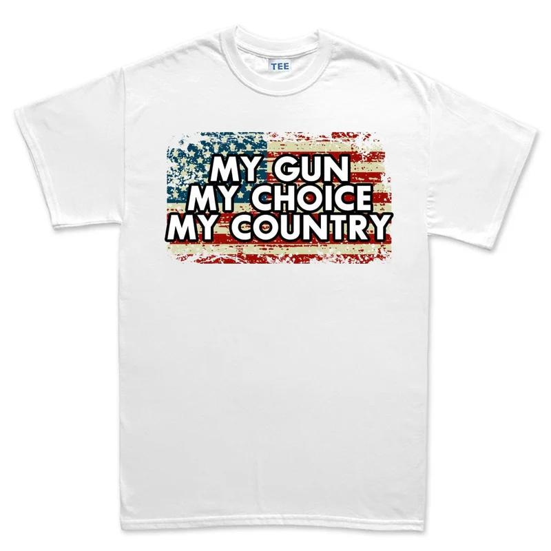 American Flag Unisexs Cotton TShirt Athletic Casual Retro Style White S