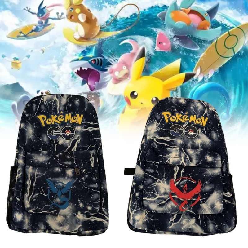 Pokmon Backpack With Waterproof Oxford Fabric For School Students