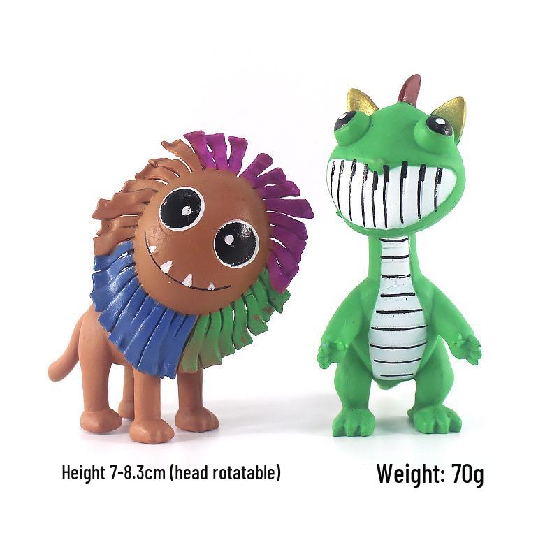 Smiling Bobbi Figure: 7-9cm Rotatable Head Animal Office Ornament