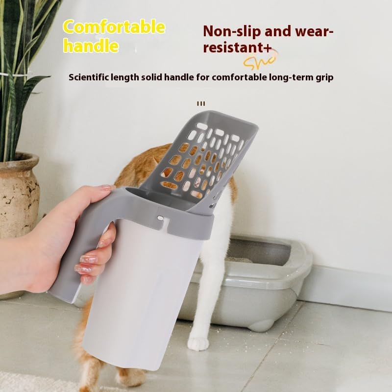 Pet Cat Litter Shovel Scoop with Waste Bags Portable Cat Litter Filter Clean Tool Toilet Garbage Picker Pet Cat Supplies