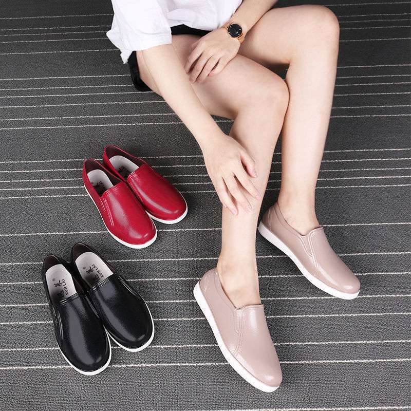 Spring and autumn casual rubber shoes women's shallow mouth low-top rain shoes women's short tube non-slip, waterproof and wear-resistant women's work