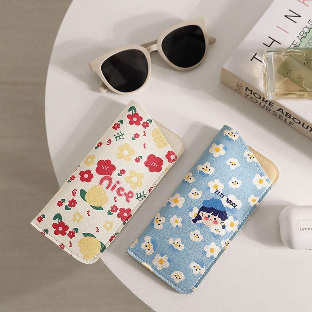 Soft Reading Glasses Pouch Cartoon Eyeglasses Protective Cover Portable Glasses Bag  Sunglasses