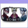 Estojo de Lápis Anime Naruto Boruto Grande Capacidade Organizador de Material Escolar de Nylon Para Adolescentes e Estudantes