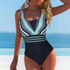 Fashion Conservative Slim Women's One-piece Swimsuit