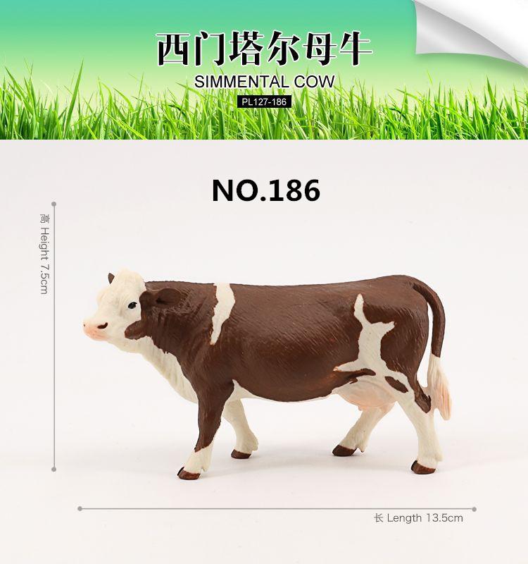 High Quality Action Figure Simulation Animals Model Realistic Design Cattle Cow Bull Home Decor Educational Toys For Xmas Gift