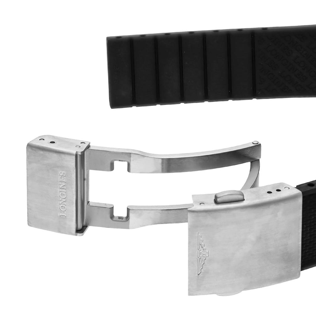 Watch CONQUEST Conquest Quartz 5 ATM Water Resistant Sapphire Glass Black Dial Stainless Black [Longines] Men's V.H.P V.H.P Steel/Ceramic