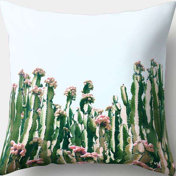 New Creative Home Green Plant Succulent Pillowcase Flower Leaves Car Pillow Cushion