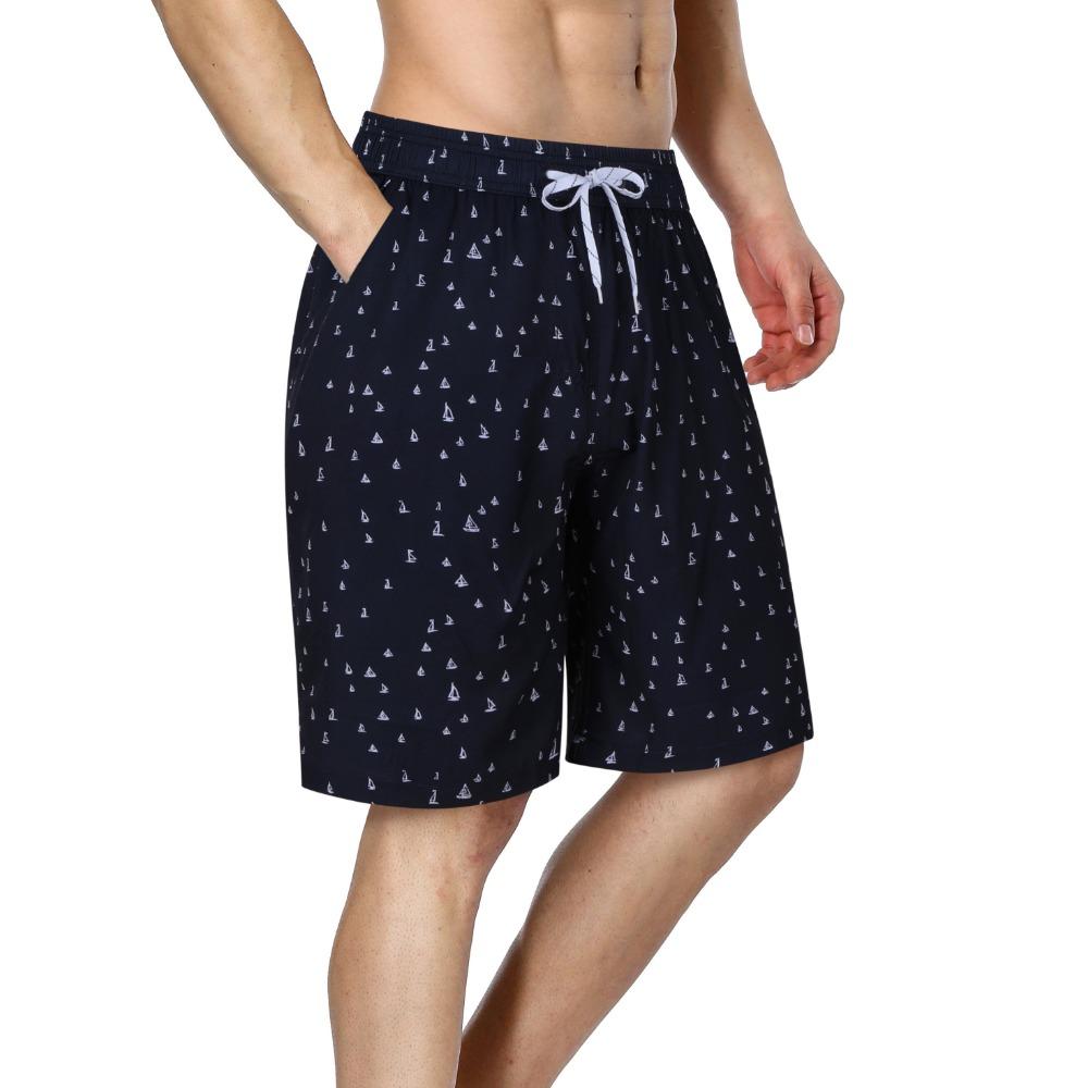 CHARMLEAKS Men Swim Shorts with Side Pockets Quick Dry Board Shorts