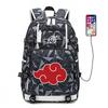 Schoolbag Male Whirlpool Naruto Akira Kaleidoscope Backpack Female High School Junior High School Student Luminous Backpack Big