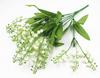 Lily of the Valley Artificial Wedding Bouquet—Fake Flowers for Living Room Decor & Bride Ornaments, 7 Forks Wind Chimes