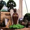 Fából készült Angyal figura – Szerelem 20cm