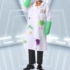 Mad Scientist Outfit Mad Scientist Costume Accessories Lab Coat Gloves Glasses Frames Necktie Halloween Dressing Up Set