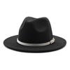 Popular European and American literary and retro woolen top hat men's and women's classic fashion church top hat jazz hat