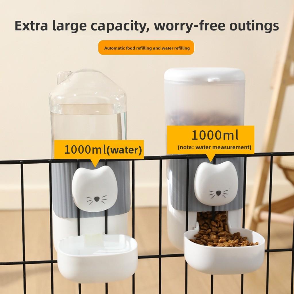 Hanging Pet Water And Food Bowl With Spillproof Design For Small Pets
